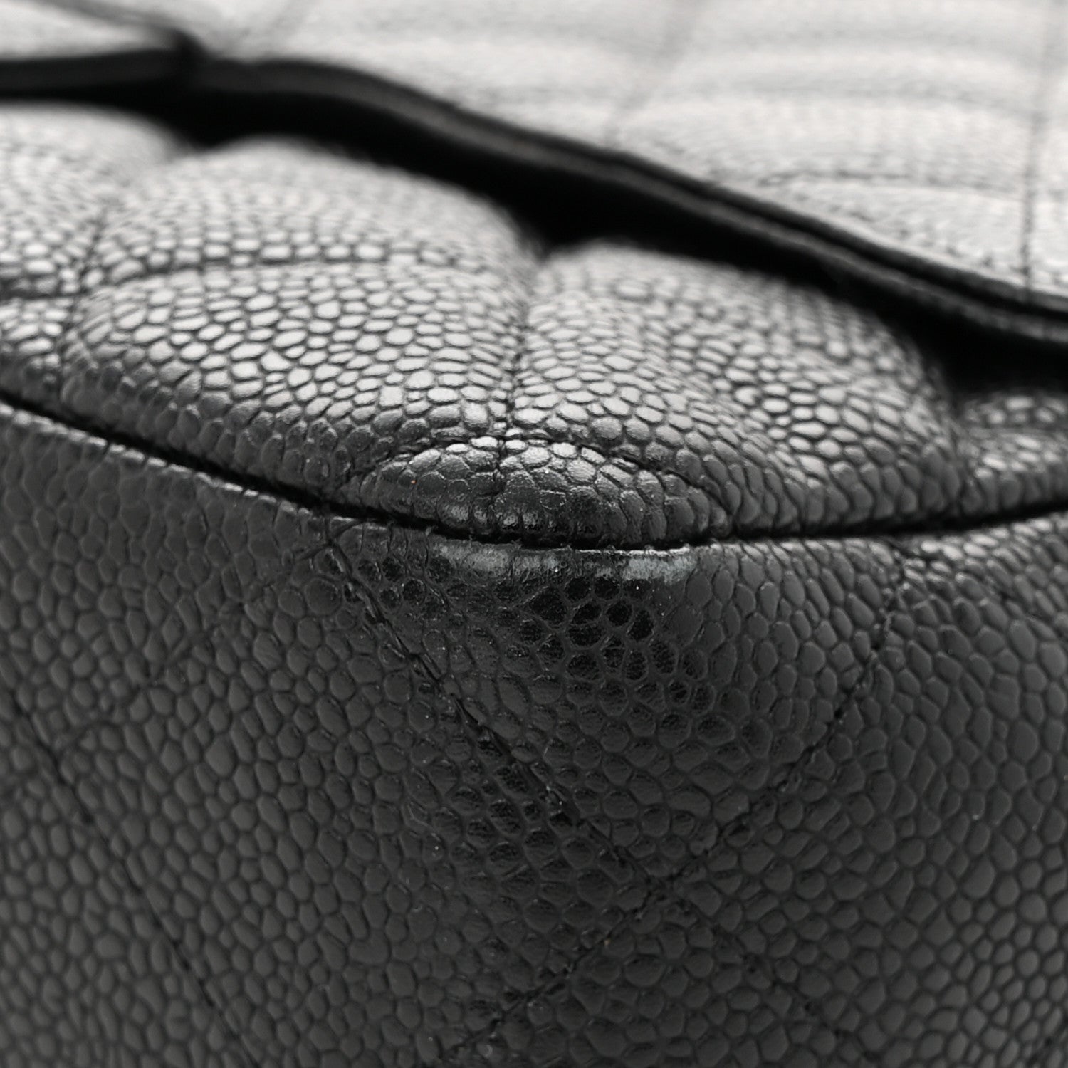 Chanel Caviar Quilted Jumbo Single Flap Black 11 of 15