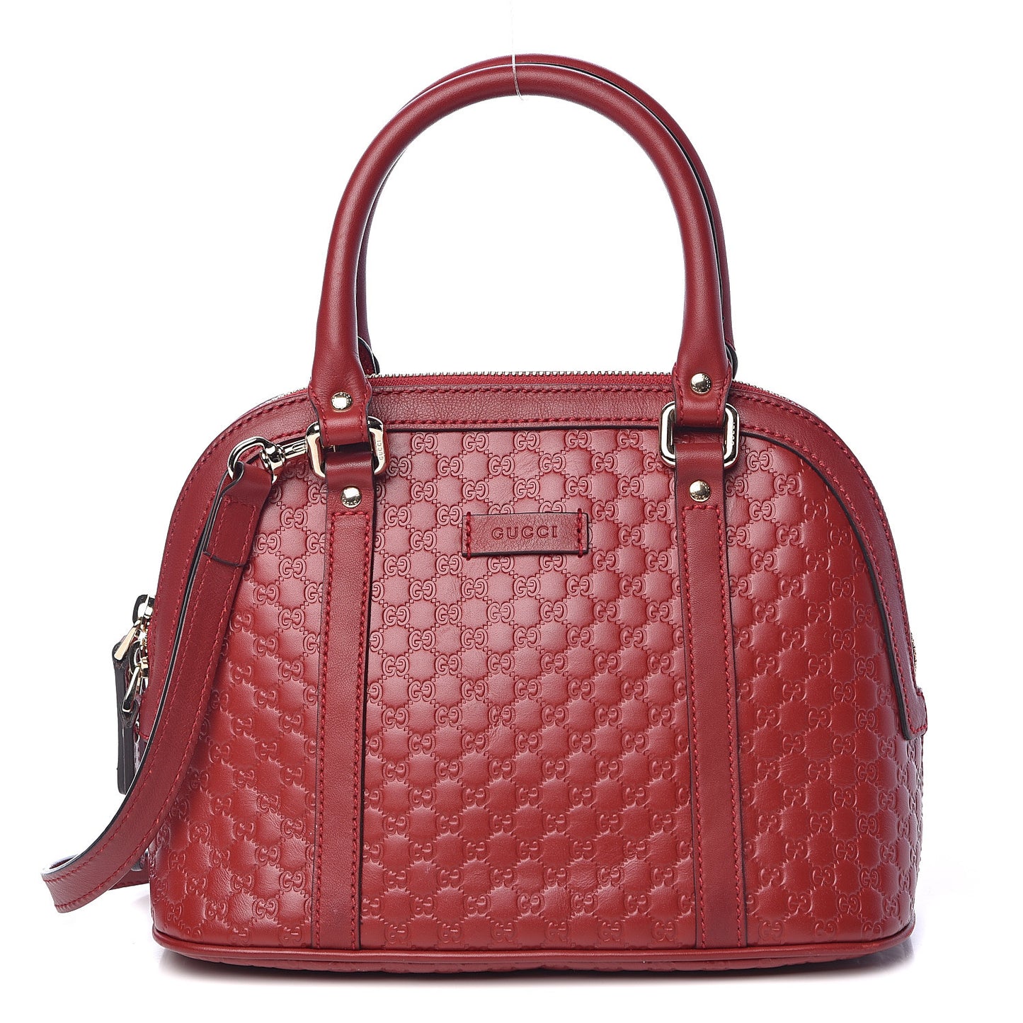 Soft Microguccissima Mini Dome Bag Rosso