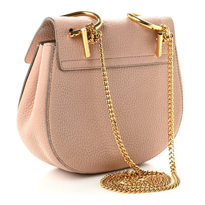 Chloe Grained Lambskin Mini Drew Shoulder Bag Cement Pink 2 of 8