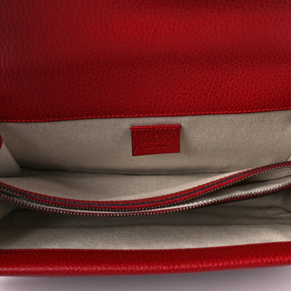 Gucci Dollar Calfskin Swarovski Crystal Small Dionysus Shoulder Bag Hibiscus Red 5 of 8