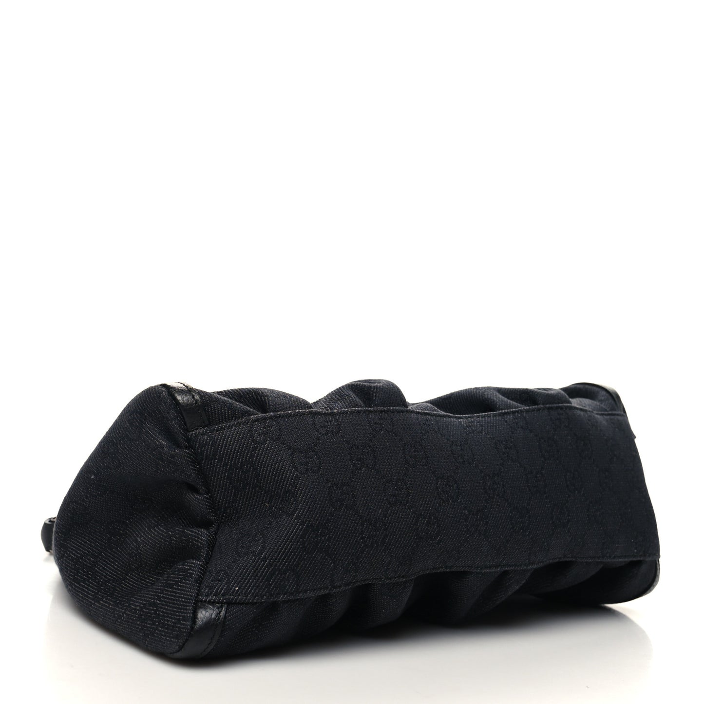 Monogram Medium D Gold Ring Hobo Black