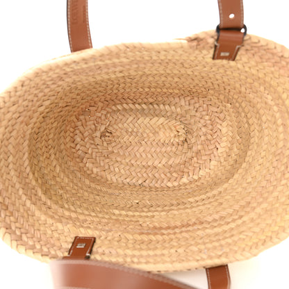 Loewe Raffia Medium Basket Tote Bag Natural Tan 5 of 12