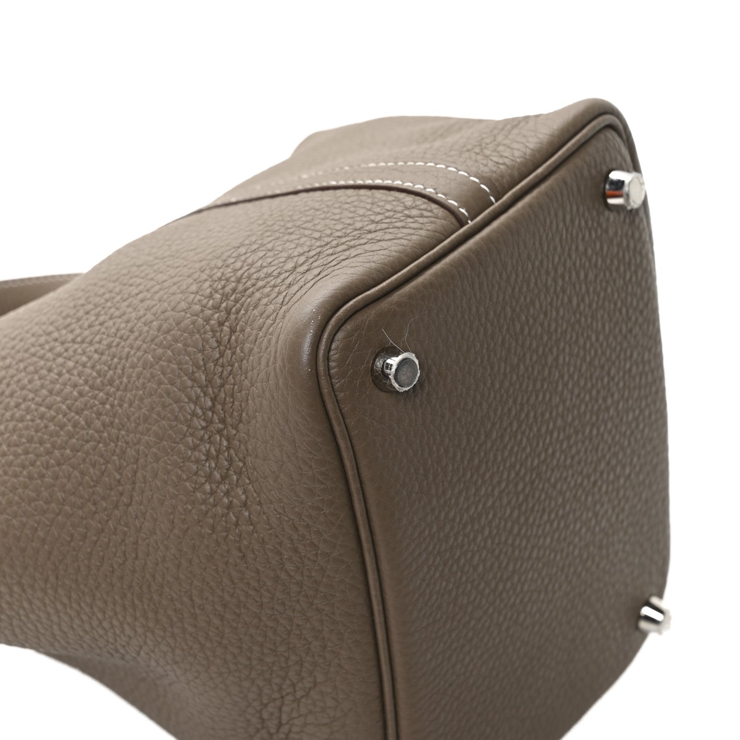 Hermes Taurillon Clemence Picotin Lock 18 PM Etoupe 11 of 13