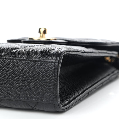 Chanel Caviar Quilted Classic Phone Holder Black 11 of 12