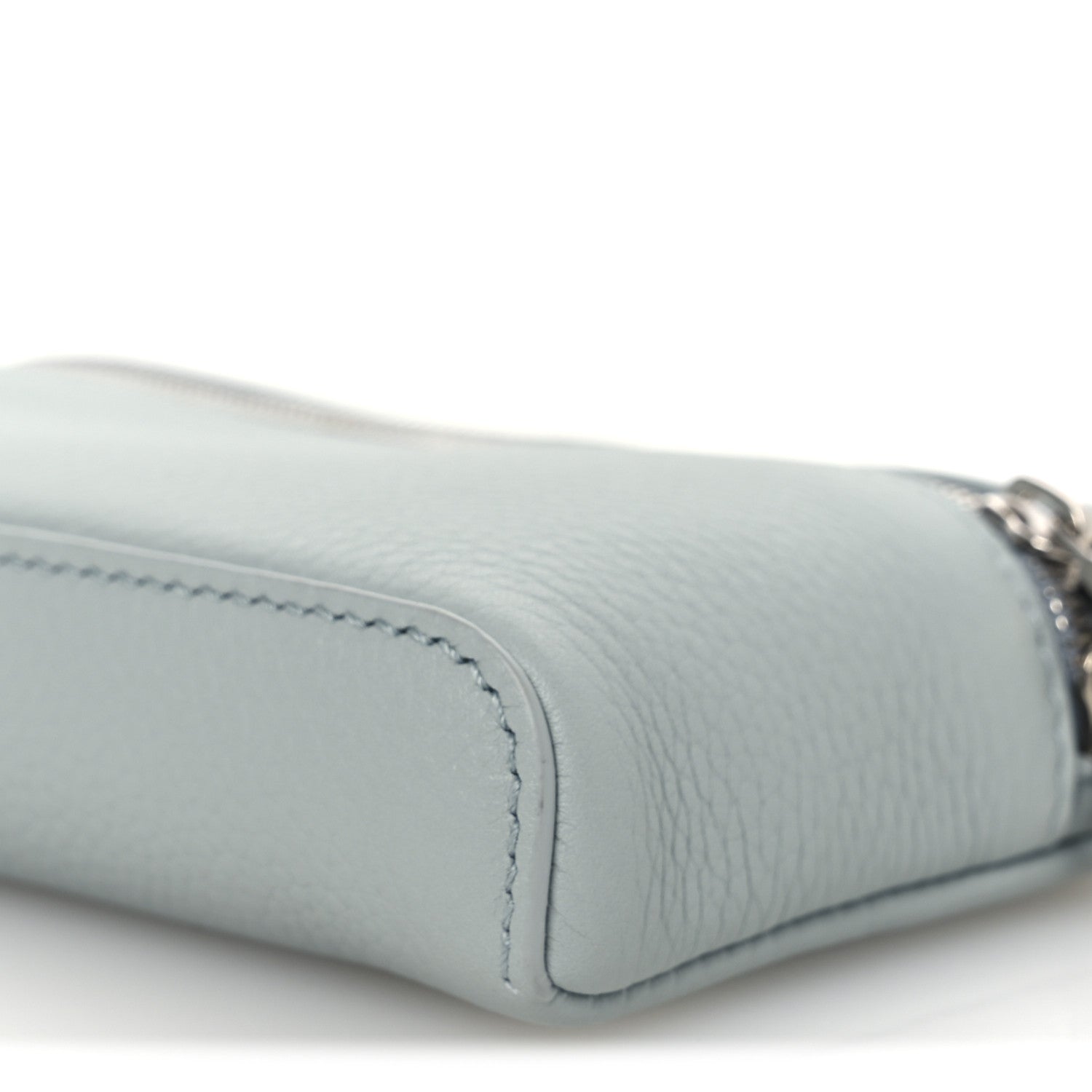 Loro Piana Grained Calfskin Extra Pocket Mini Pouch Minty Breeze 9 of 10