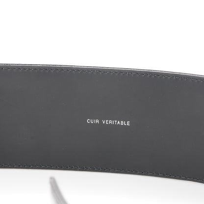 Chanel Patent Calfskin CC Wide Belt 90 36 Black 5 of 9