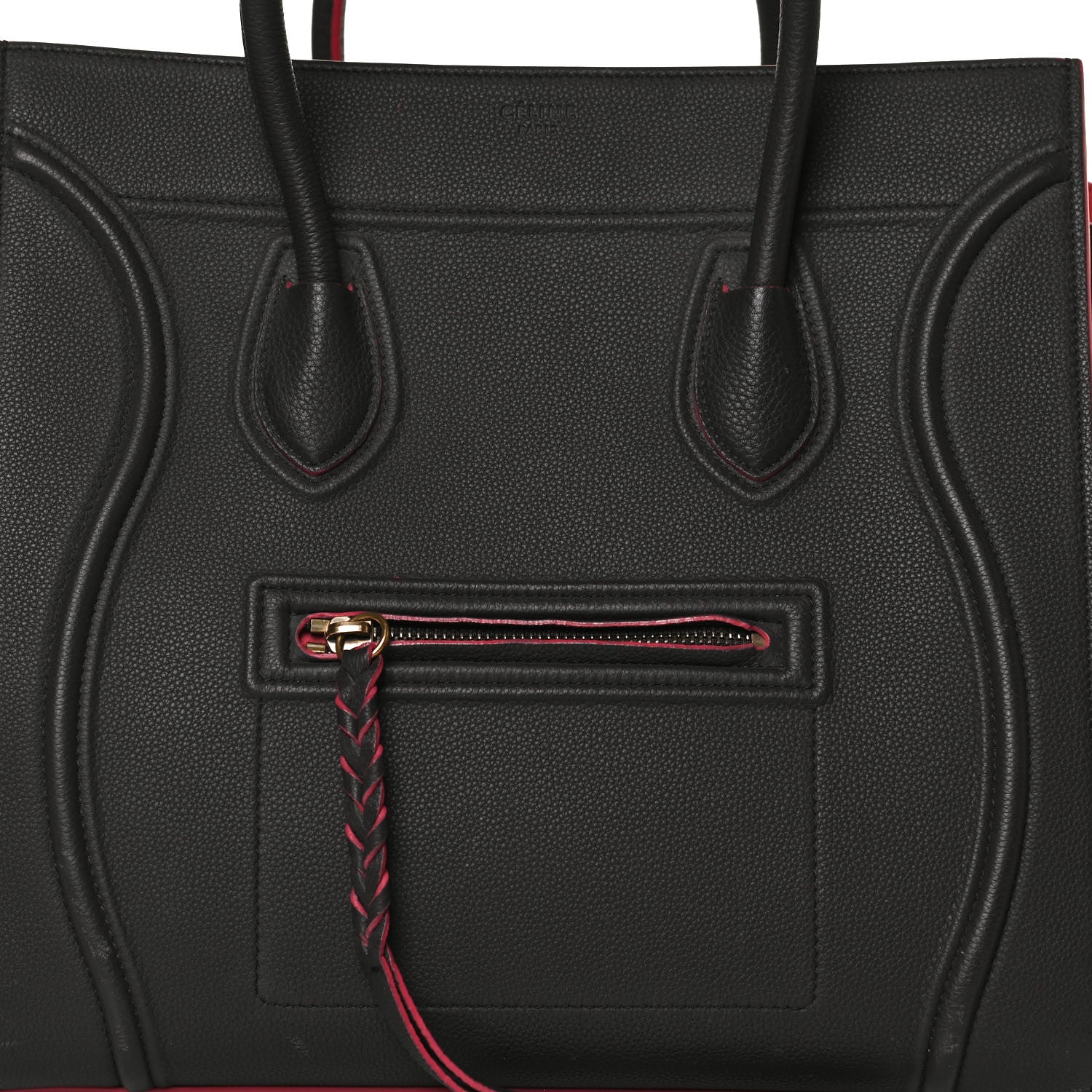 Celine Baby Grained Calfskin Medium Phantom Luggage Dark Taupe 8 of 17