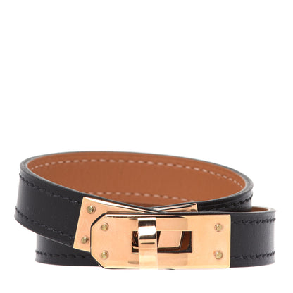 Hermes Box Kelly Double Tour Bracelet T2 Black 1 of 8
