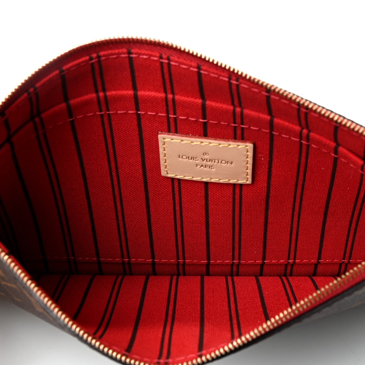 Monogram Neverfull MM GM Pochette Cherry