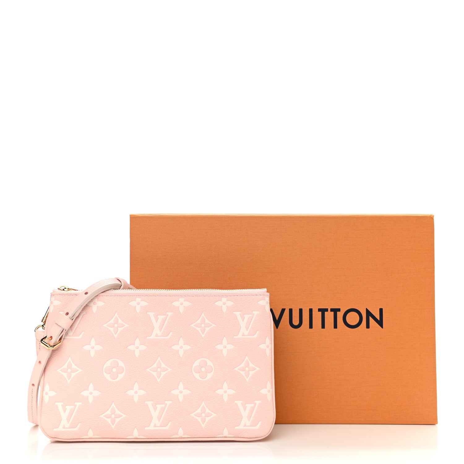 Louis Vuitton Empreinte Monogram Double Zip Pochette Rose 11 of 11