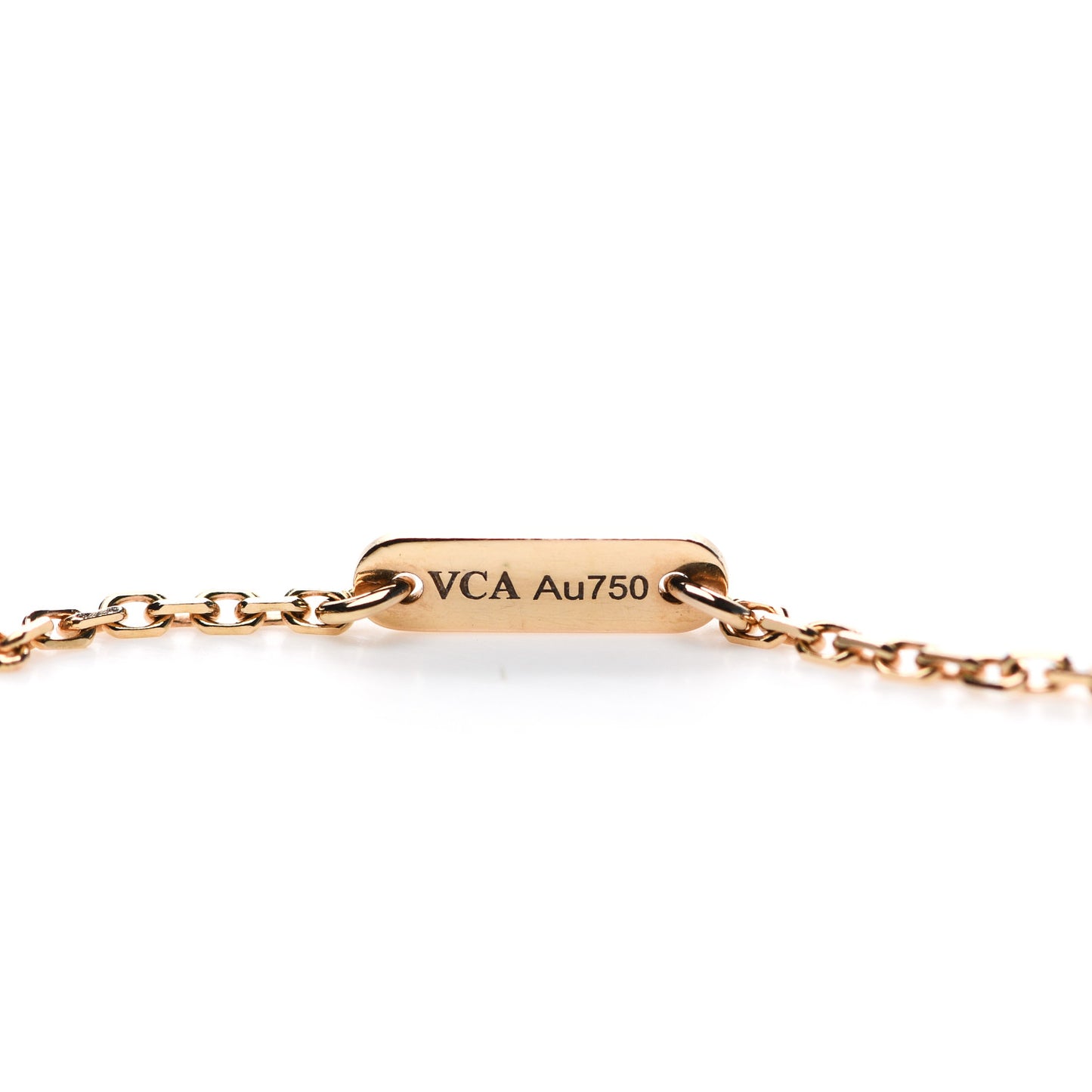 18K Rose Gold Sweet Alhambra Pendant Necklace