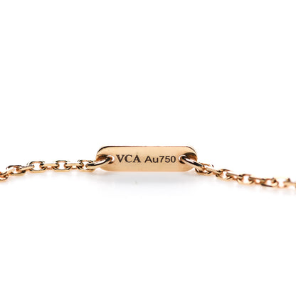 Van Cleef & Arpels 18K Rose Gold Sweet Alhambra Pendant Necklace 4 of 6