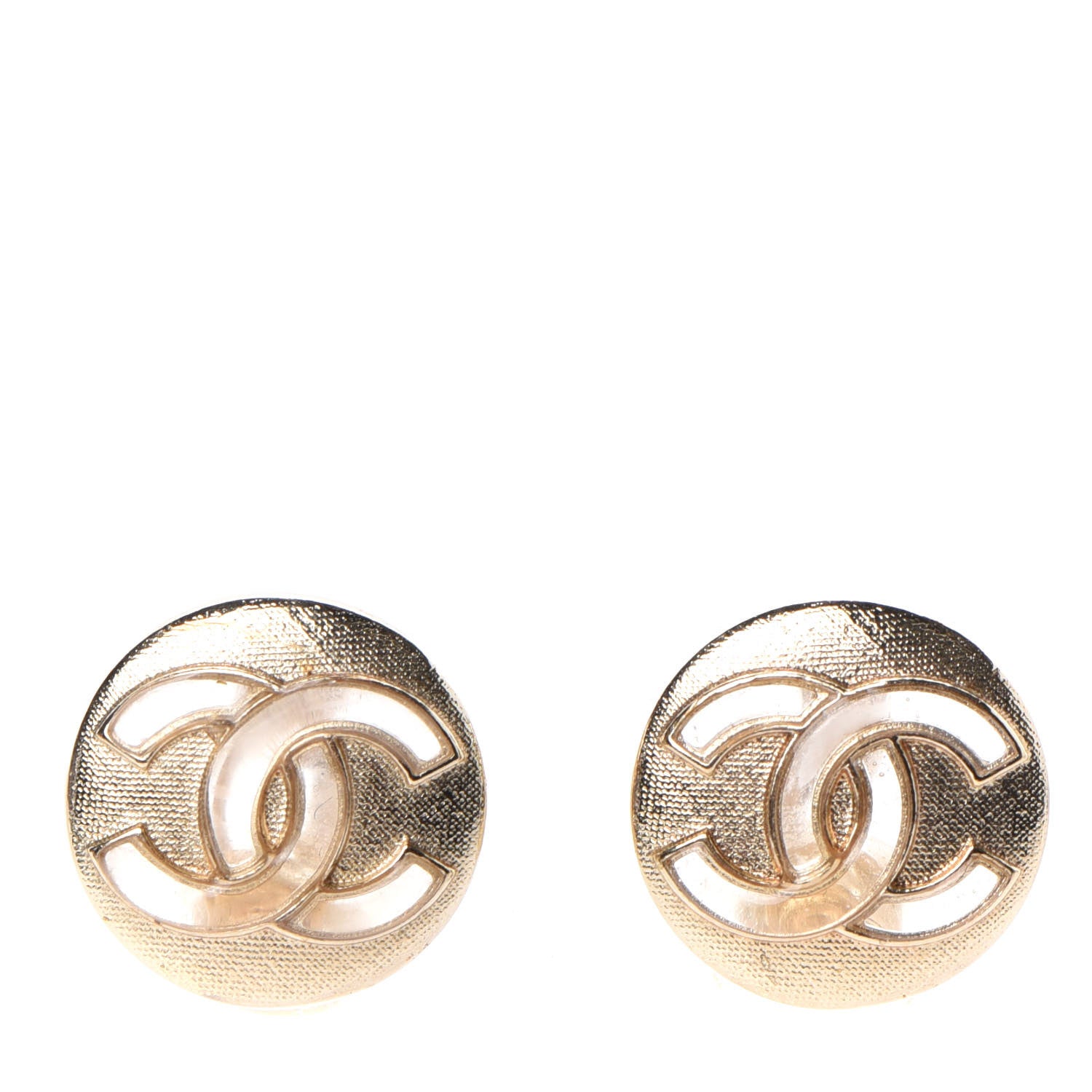 Chanel CC Clip On Earrings Gold 1 of 5