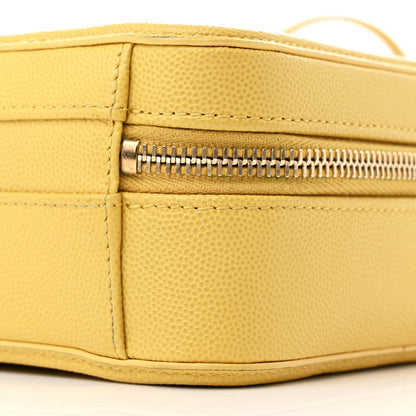 Chanel Caviar Quilted Small CC Filigree Vanity Case Yellow 11 of 13