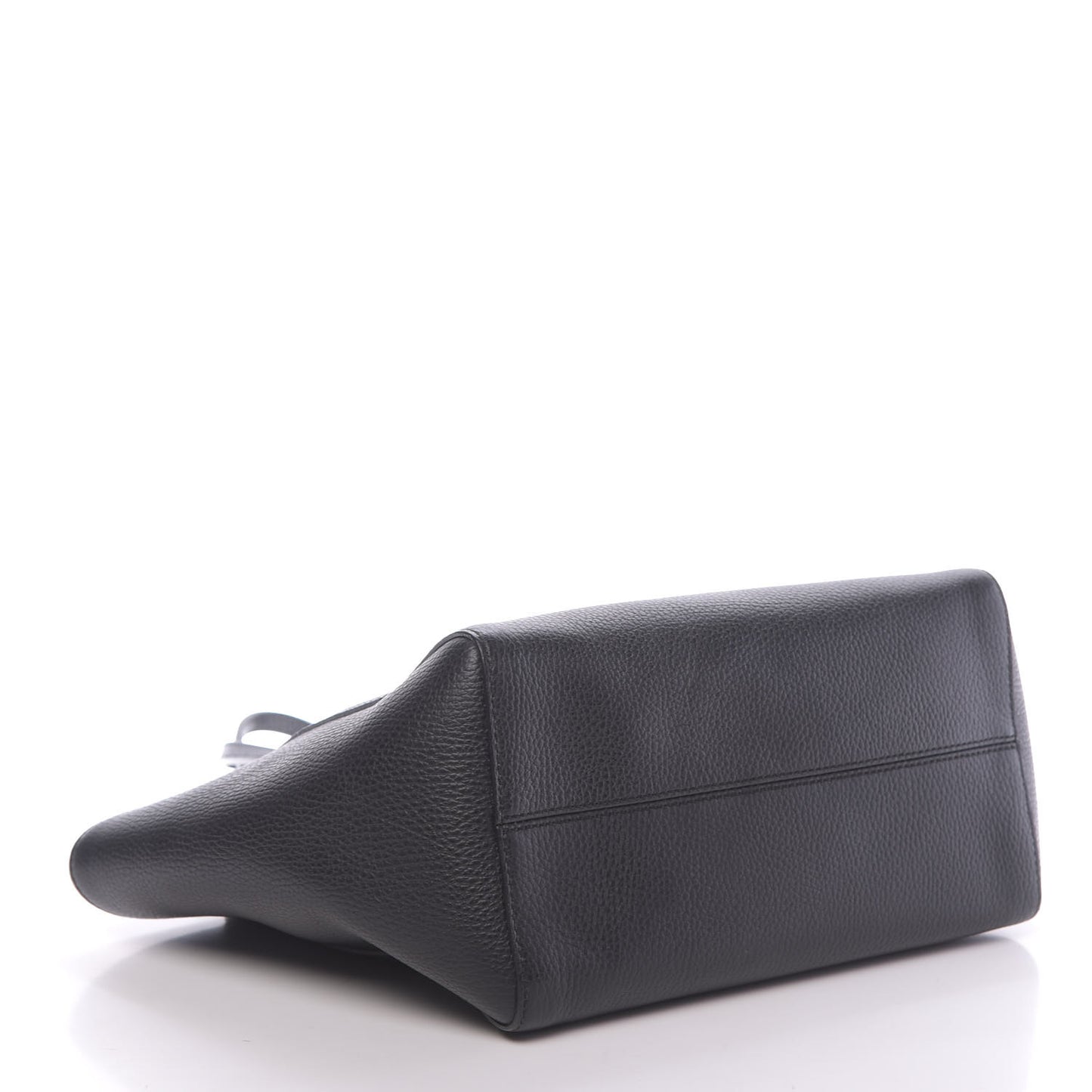 Pebbled Calfskin Small Swing Tote Black