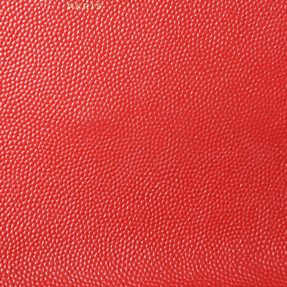 Saint Laurent Grain De Poudre Classic Monogram Cassandre Clutch New Red 10 of 10
