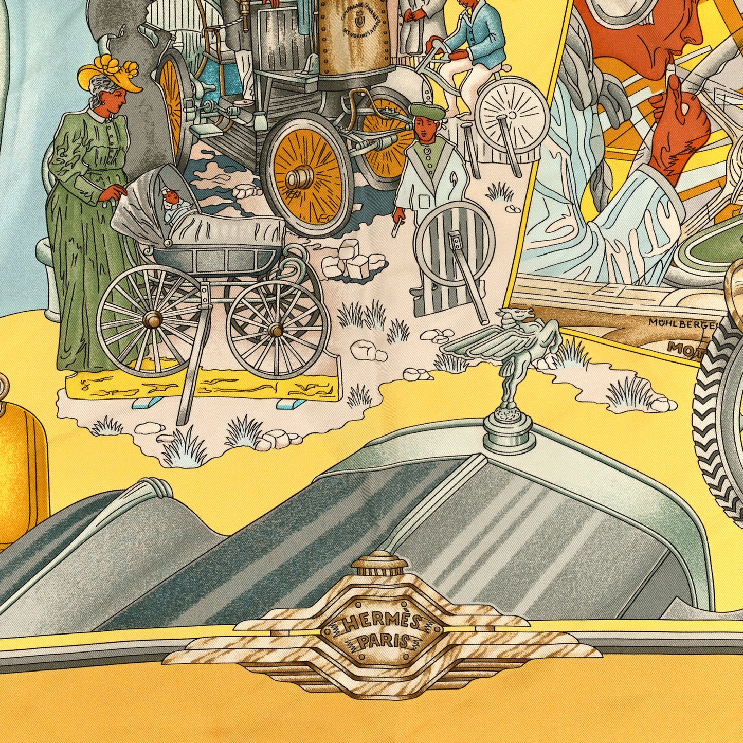 Silk Automobile Scarf 90