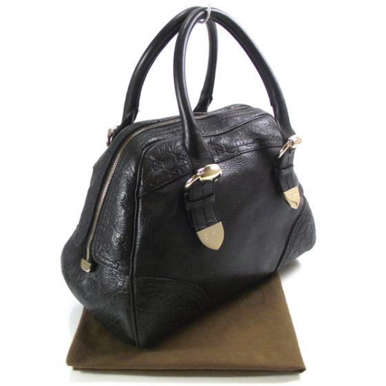 Guccissima Signoria Large Dome Bag Black