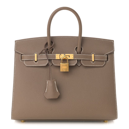 Hermes Epsom Birkin Sellier 25 Etoupe 1 of 12