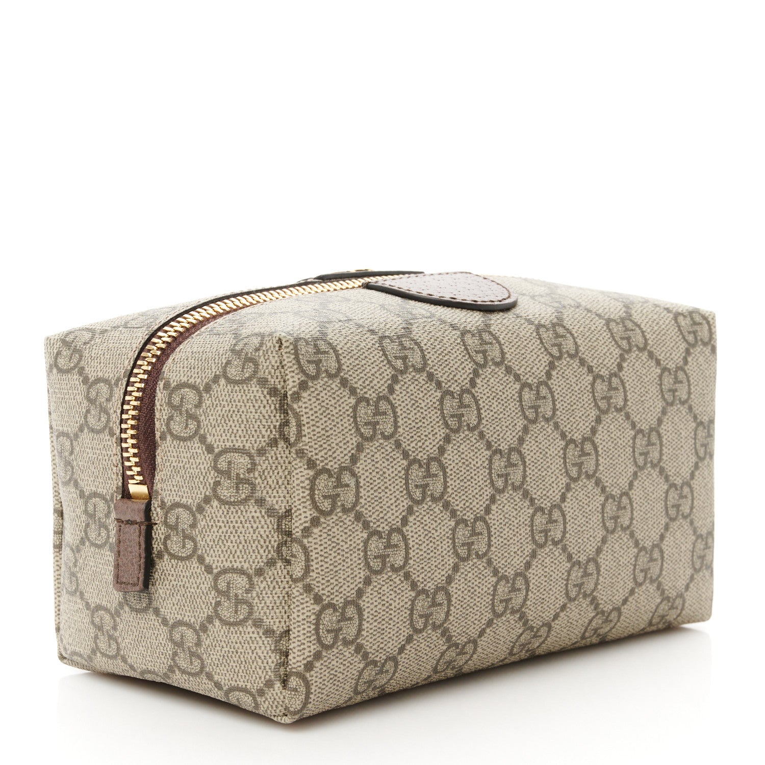 Gucci Soft GG Supreme Monogram Calfskin Medium Ophidia Cosmetic Case Beige Ebony New Acero 3 of 9