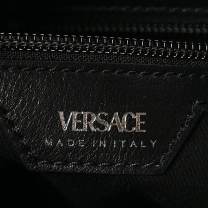 Versace Calfskin Small Repeat Zip Hobo Black 6 of 9