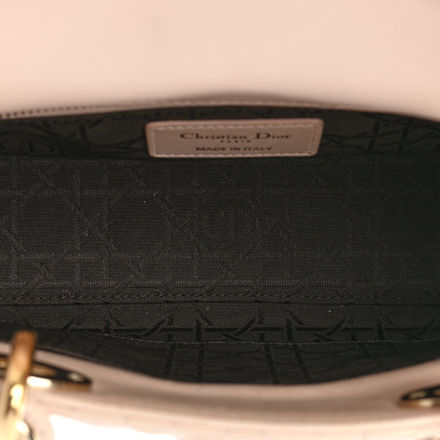 Lambskin Cannage Small Lucky Badges My Lady Dior Pink