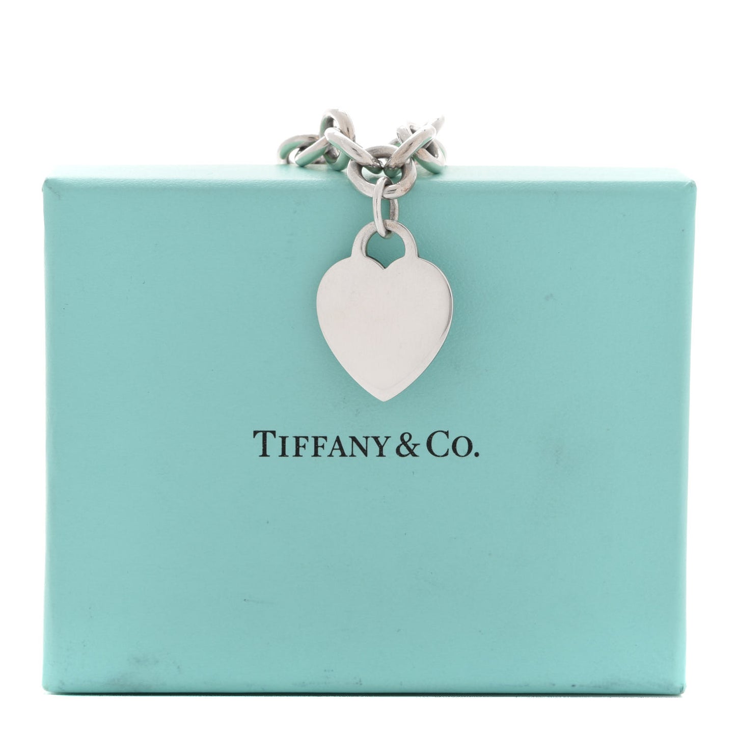 Sterling Silver Heart Tag Necklace