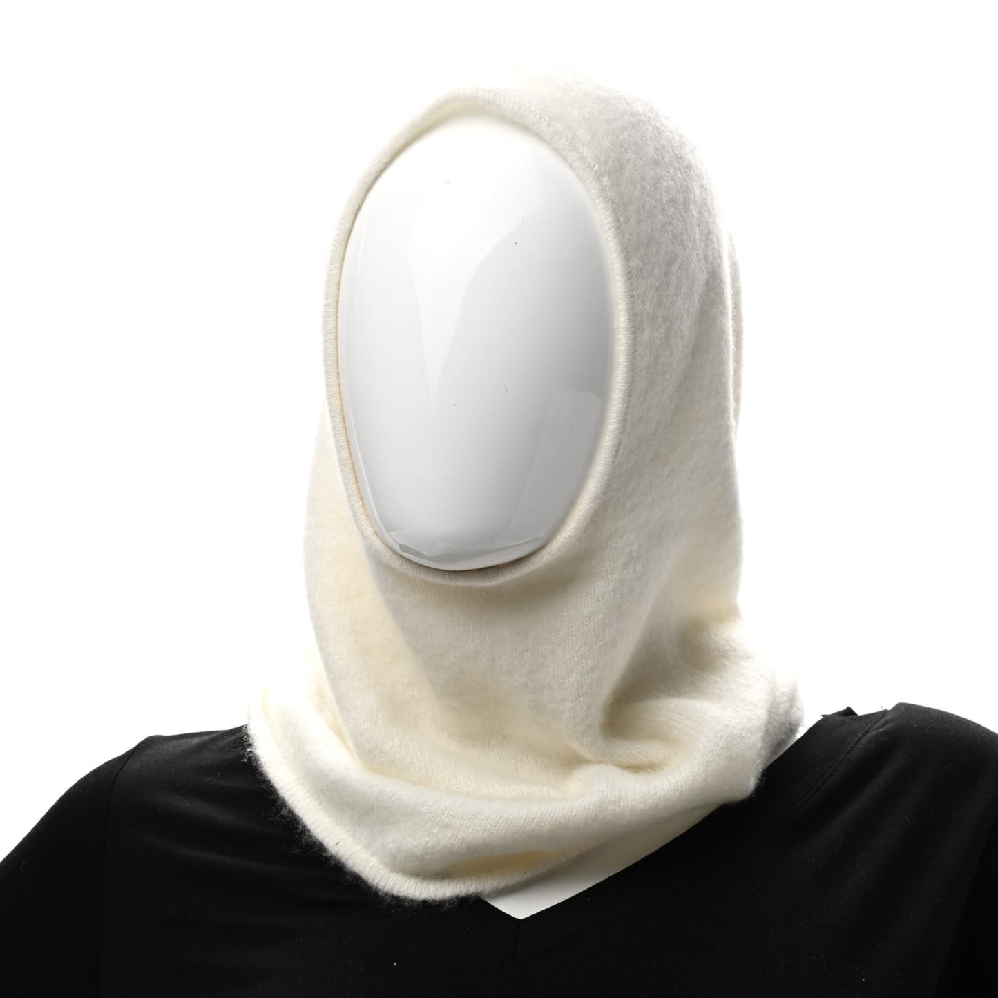 Silk Cashmere Diva Beanie And Cowl Set Ecru