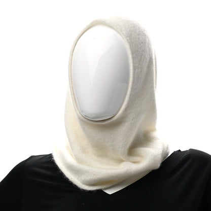 Hermes Silk Cashmere Diva Beanie And Cowl Set Ecru 3 of 8