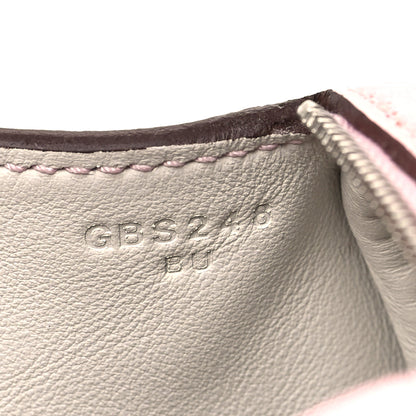 Hermes Taurillon Clemence Verso Mini Lindy 20 Rose Sakura Gris Perle 7 of 11