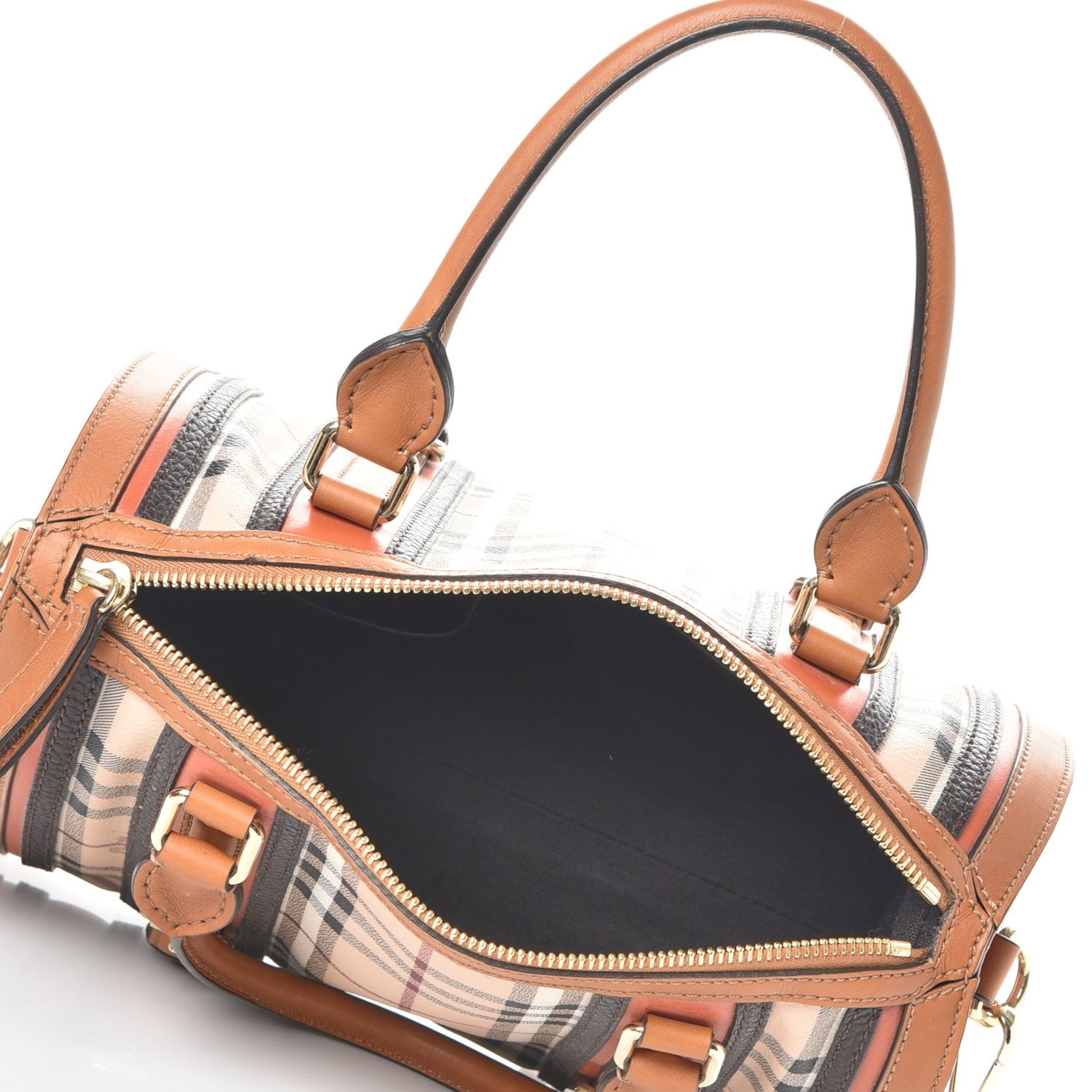 Burberry Haymarket Check Medium Alchester Bowling Bag Autumn 6 of 9