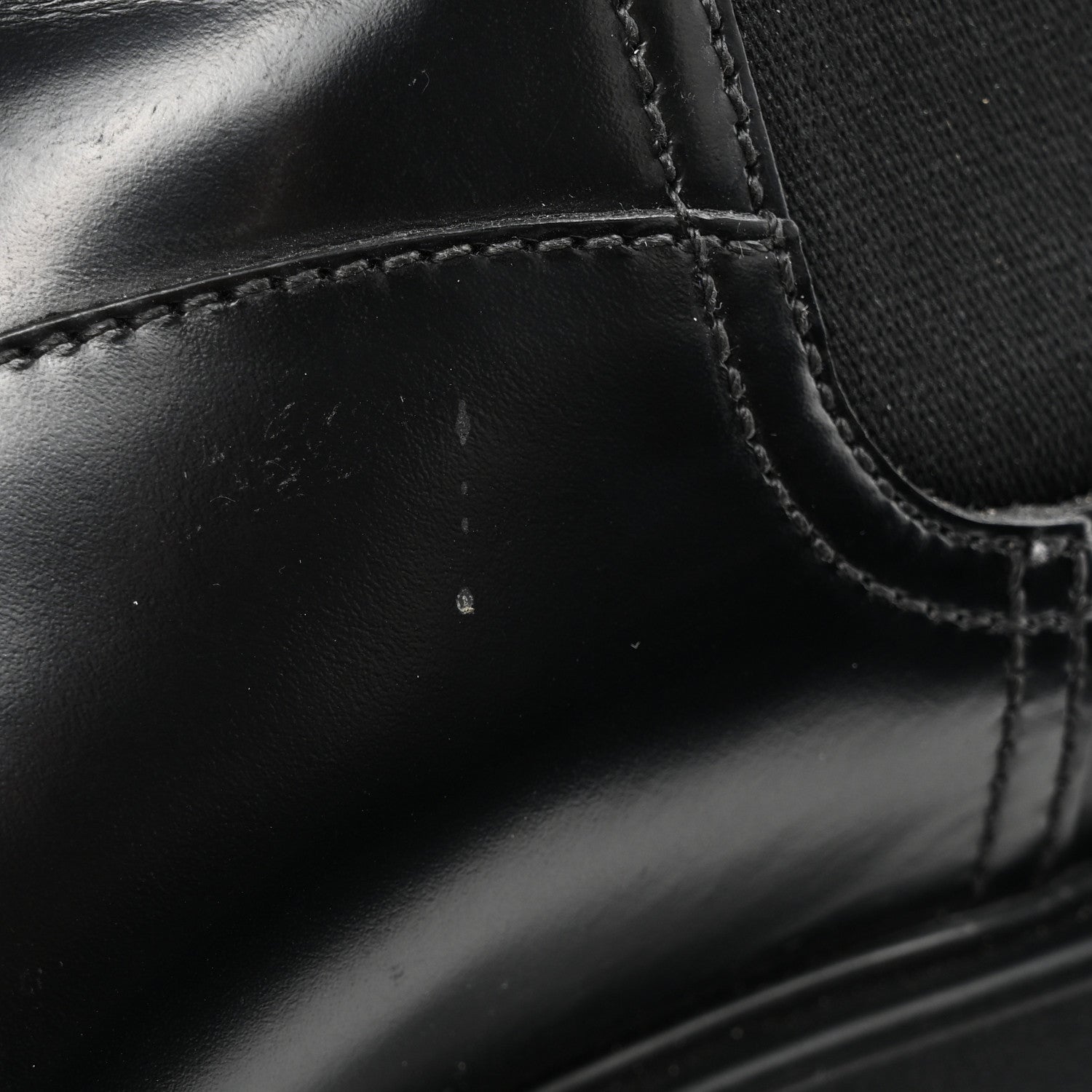 Prada Spazzolato Rois Monolith Chelsea 55mm Ankle Boots 36 Black 11 of 12