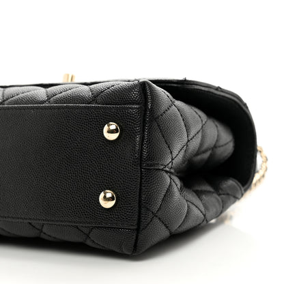 Chanel Caviar Quilted Mini Coco Handle Flap Black 10 of 10