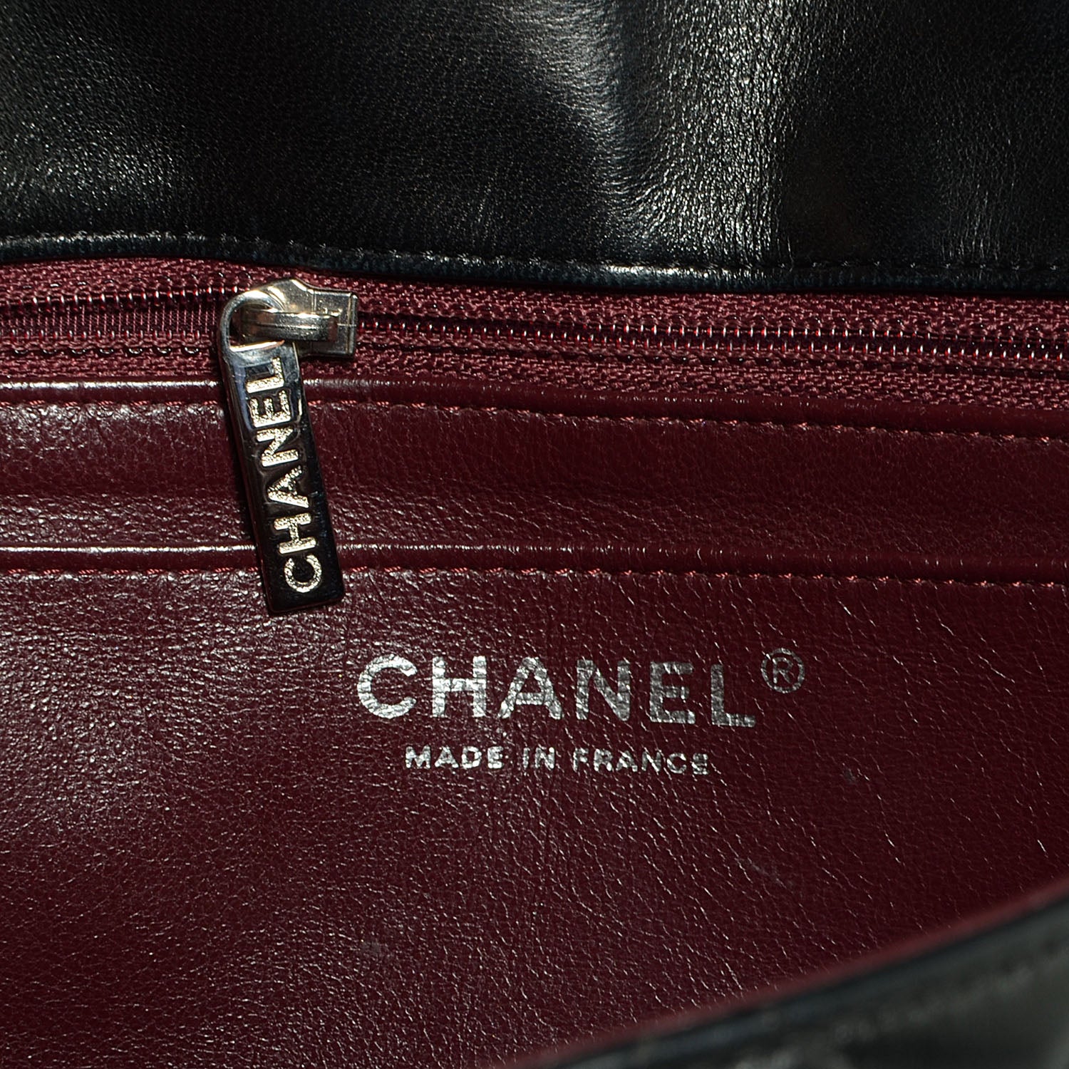 Chanel Lambskin Quilted Jumbo Single Flap Black 6 of 8