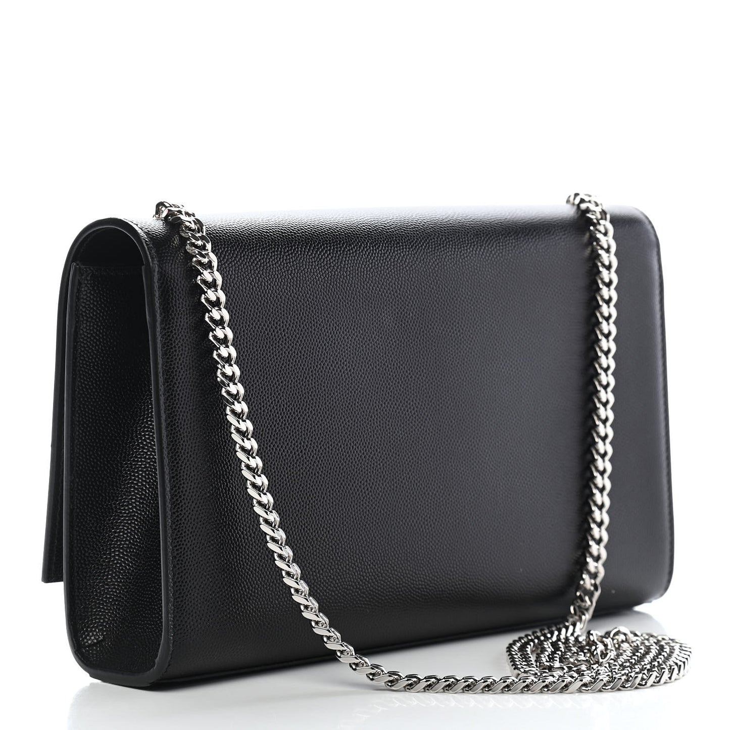 Grain De Poudre Medium Classic Monogram Kate Satchel Black