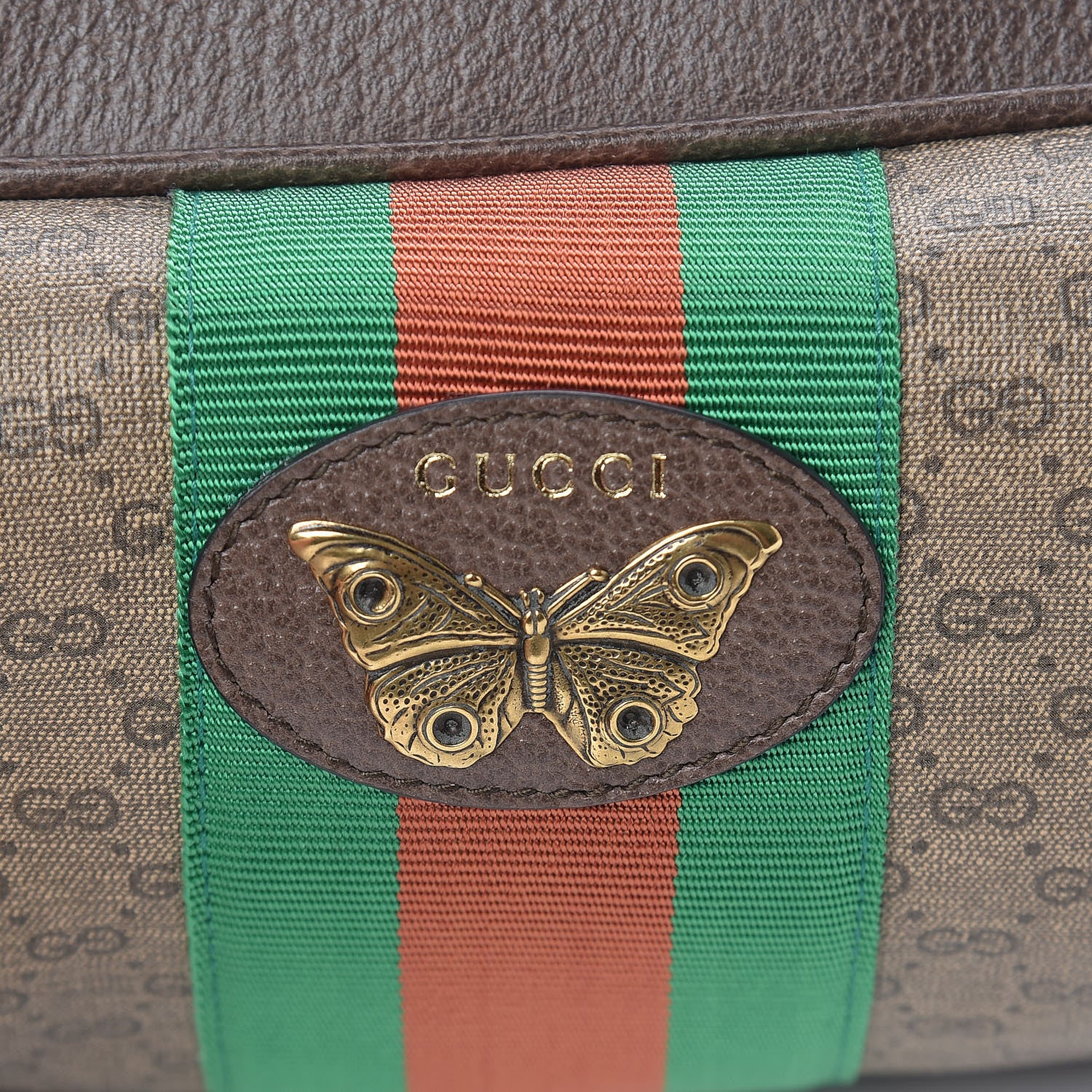 Gucci Mini Vintage GG Supreme Monogram Web Butterfly New Candy Crossbody Beige New Acero 10 of 10