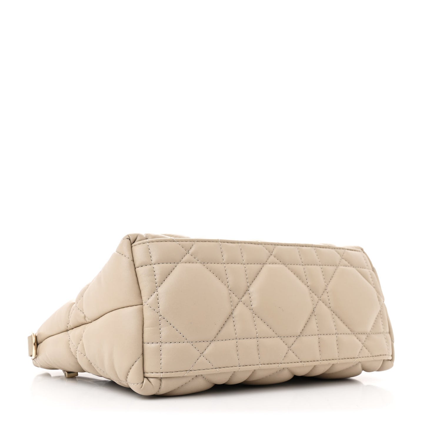 Calfskin Macrocannage Medium Diortravel Nomad Pouch Sand