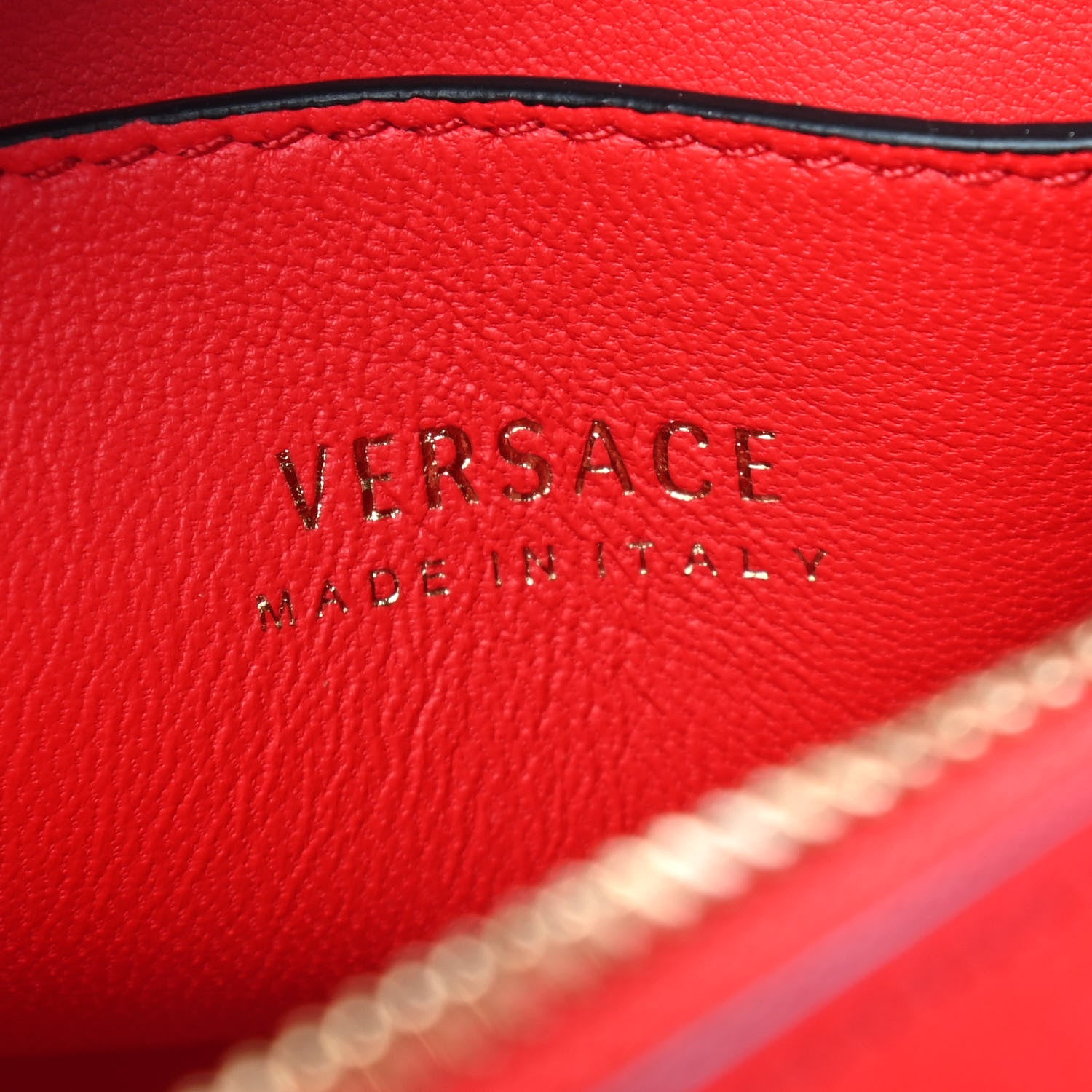 Versace Vitello Virtus Camera Bag Red 6 of 9