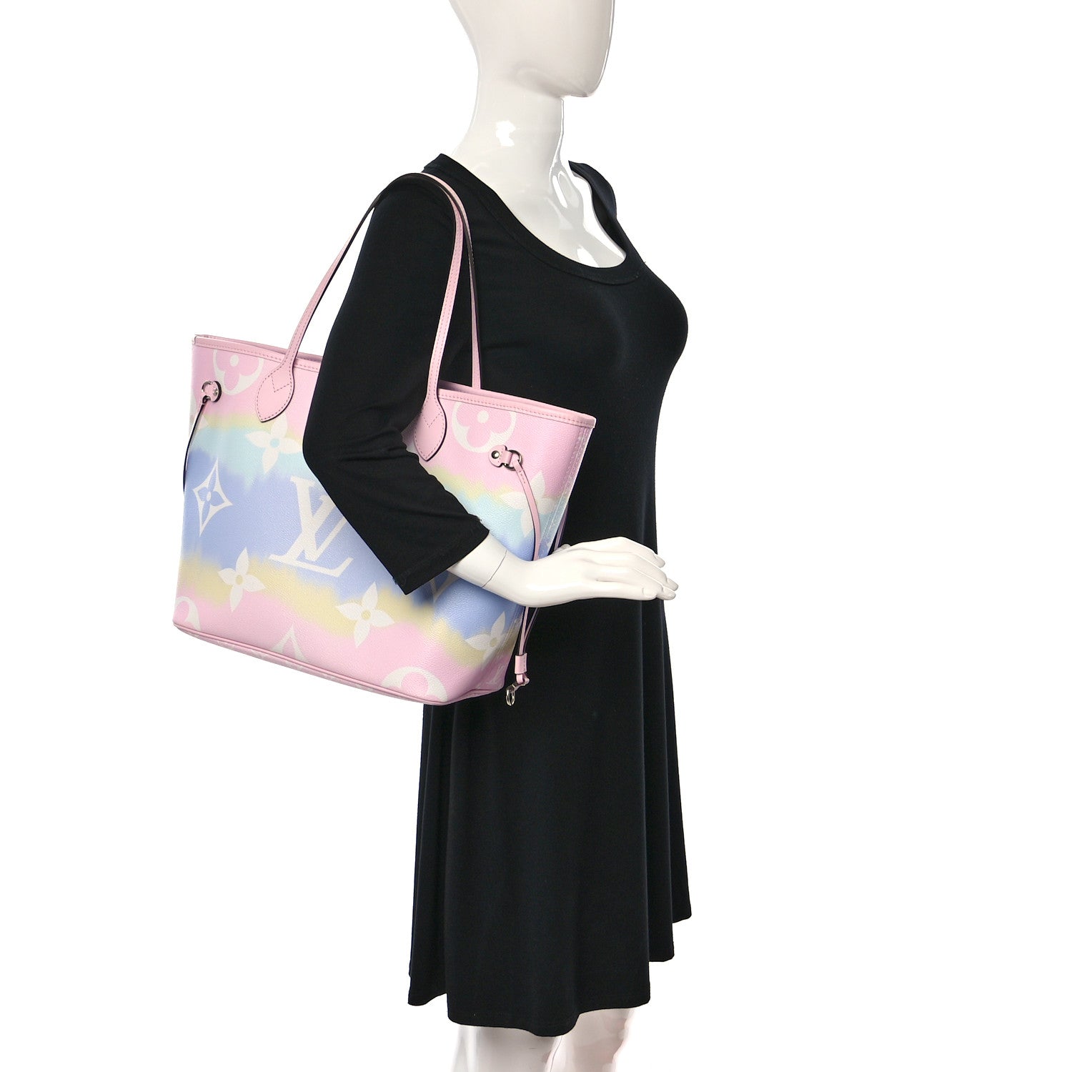 Louis Vuitton Monogram Escale Neverfull MM Pastel 2 of 9