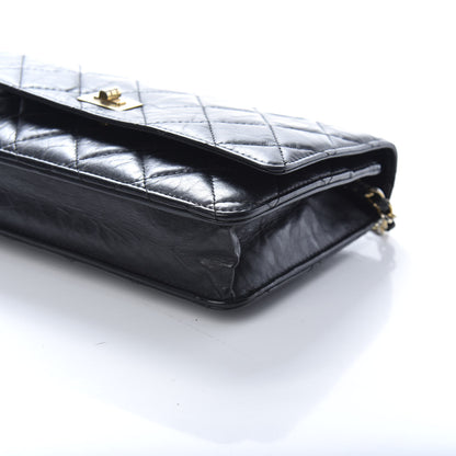 Chanel Aged Calfskin Quilted Reissue Wallet On Chain WOC Black 11 of 12