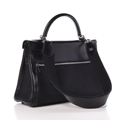 Hermes Box Toile Lakis Kelly Black 4 of 10