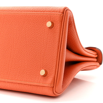 Hermes Togo Shoulder Kelly 40 Orange 10 of 11