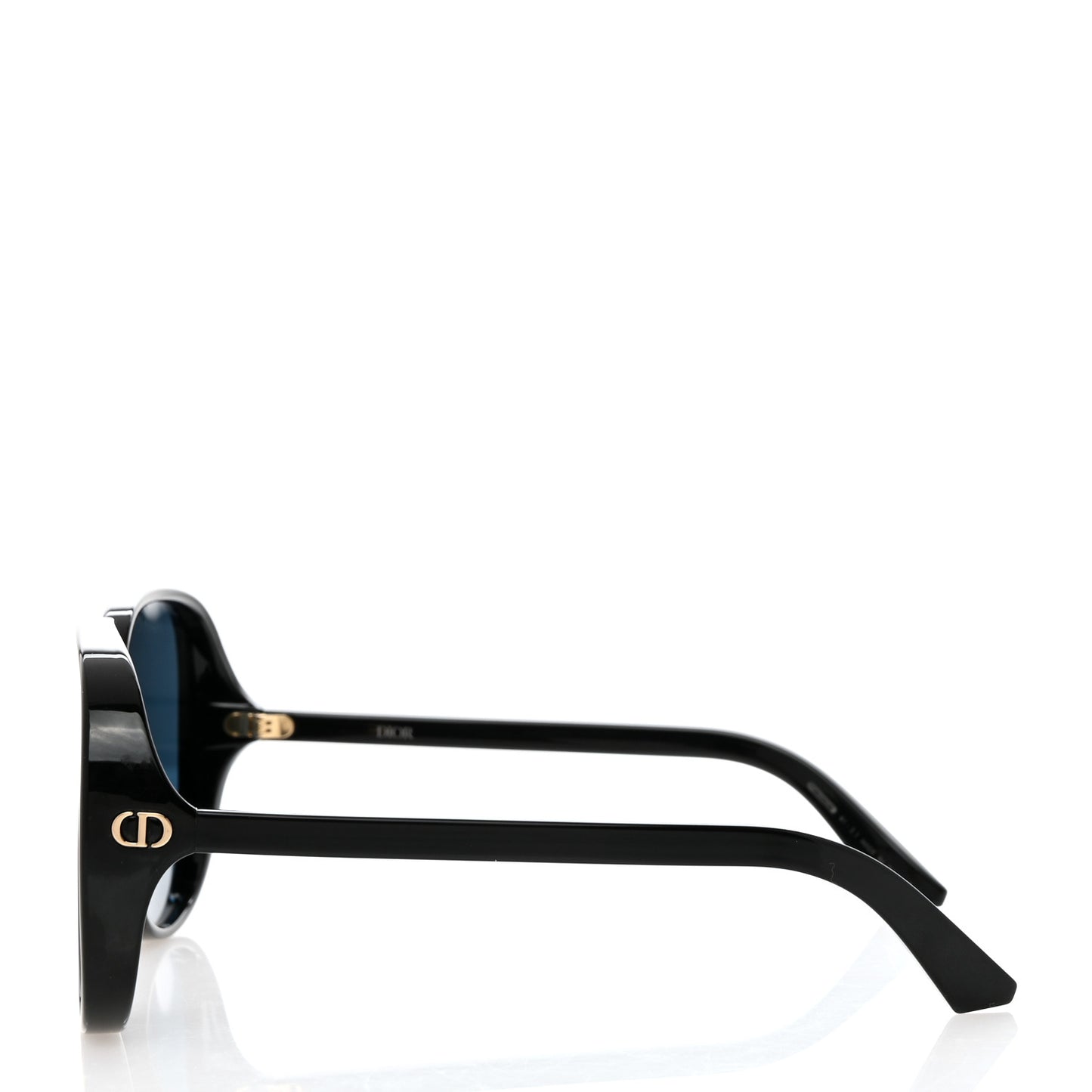 Transparent Acetate D-Doll Sunglasses Black