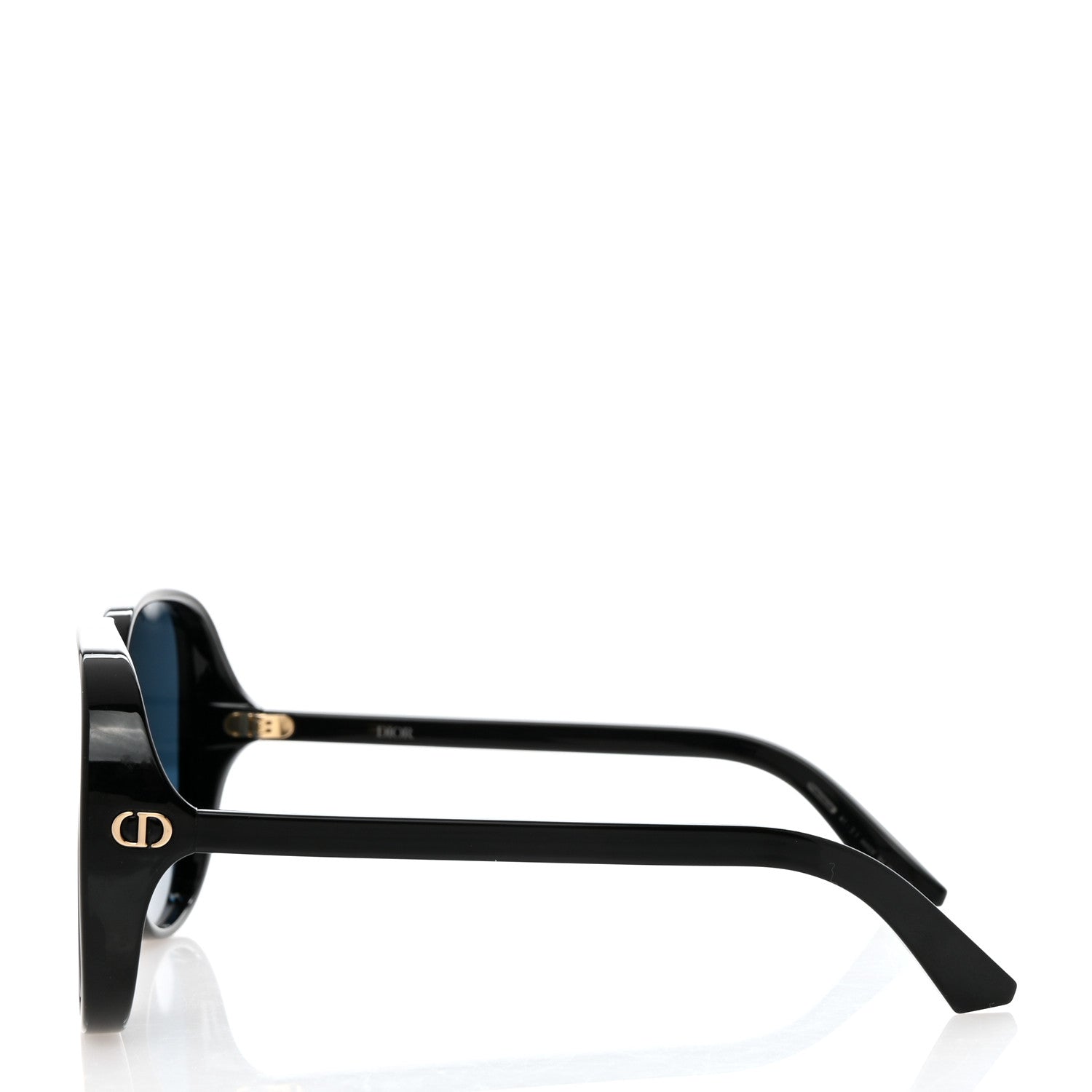 Christian Dior Transparent Acetate D-Doll Sunglasses Black 3 of 8