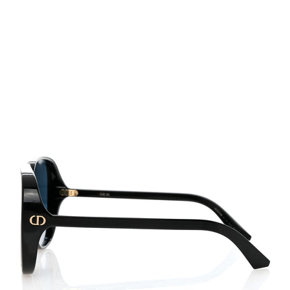 Christian Dior Transparent Acetate D-Doll Sunglasses Black 3 of 8