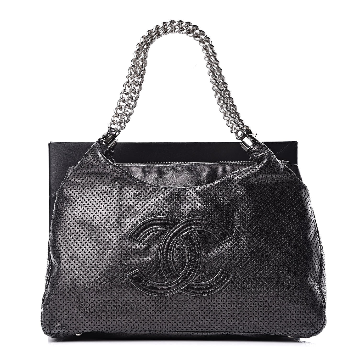 Chanel Calfskin Rodeo Drive Hobo Black 10 of 10