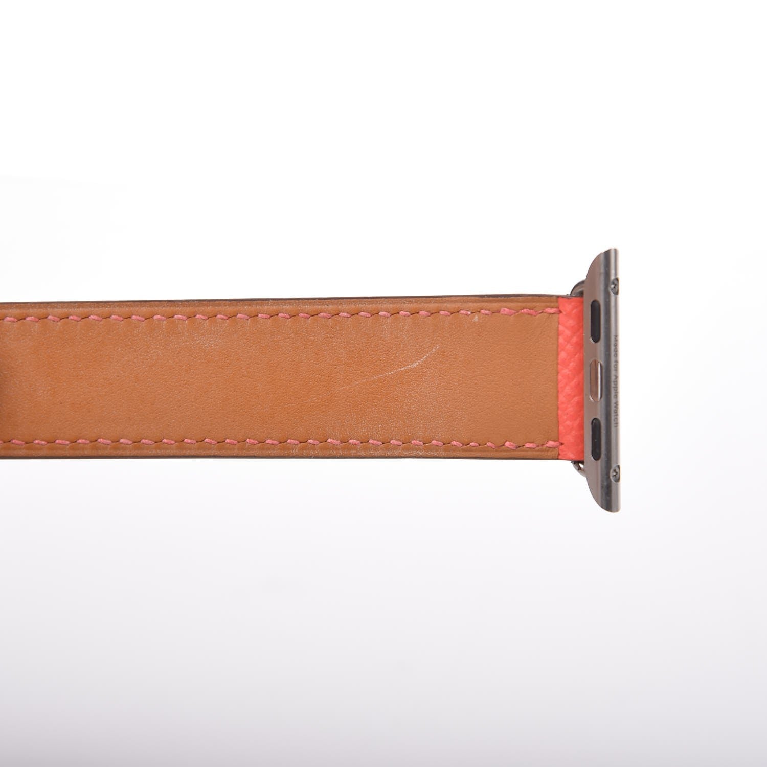 Hermes Epsom 38mm Apple Watch Double Tour Band Rose Jaipur 13 of 13