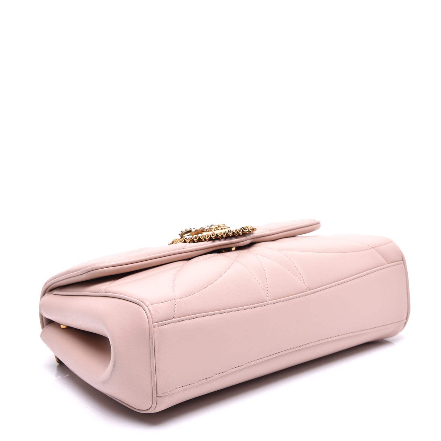 Nappa Quilted Large Devotion Bag Pale Pink