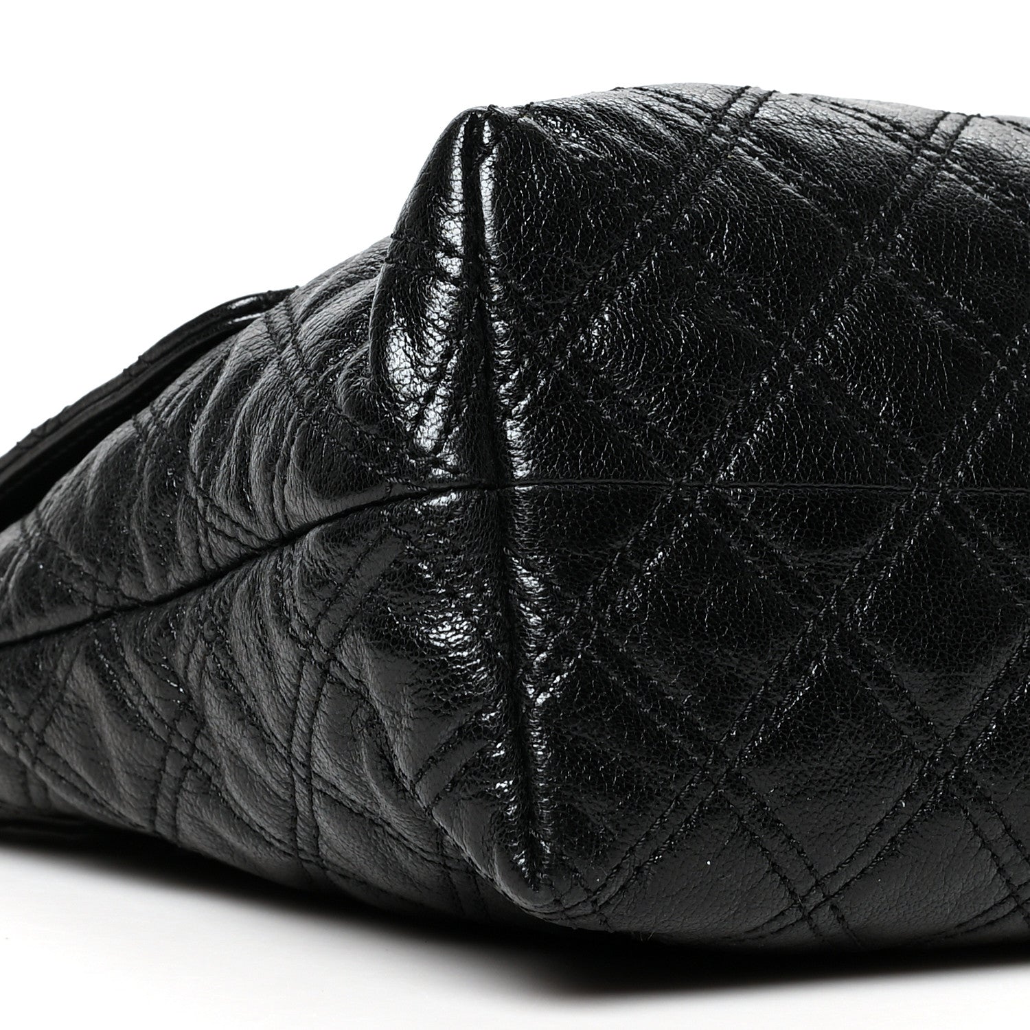 Marc Jacobs Lacquered Lambskin The XL Single Flap Black 9 of 10