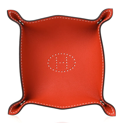 Hermes Taurillon Mini Mises et Relances Evelyne Change Tray Gold Orange 1 of 6